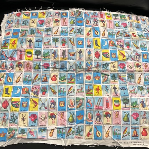 Lotería 1/4yard pieces of fabric - Picture 2 of 2